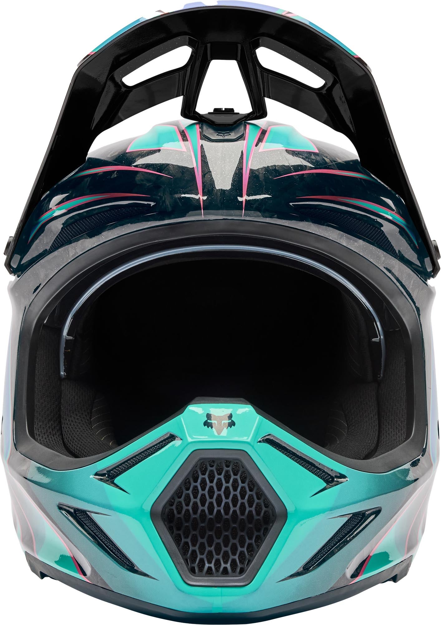 FOX V3 RS Canvas Capacete de motocross preto/turquesa L (59/60) Figura 3
