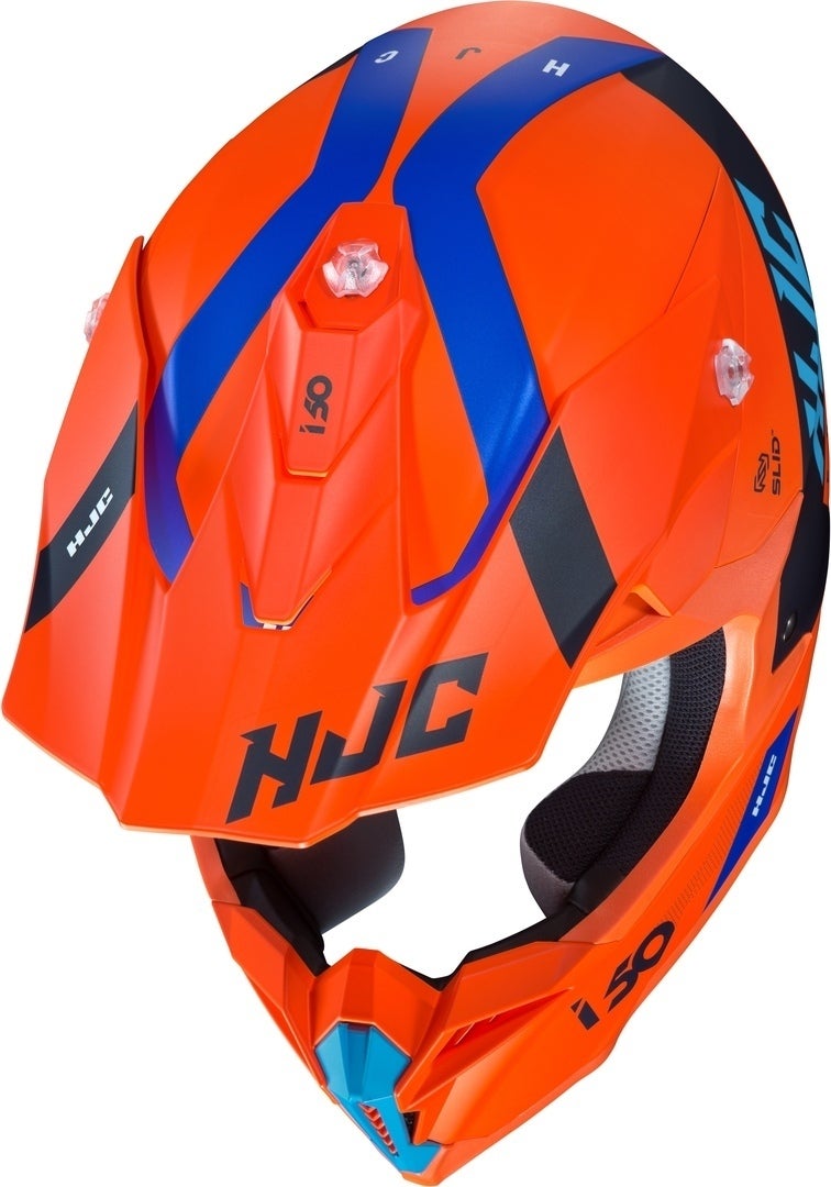 HJC i50 Erased Casco Motocross Arancione/blu S (55/56) Figura 3
