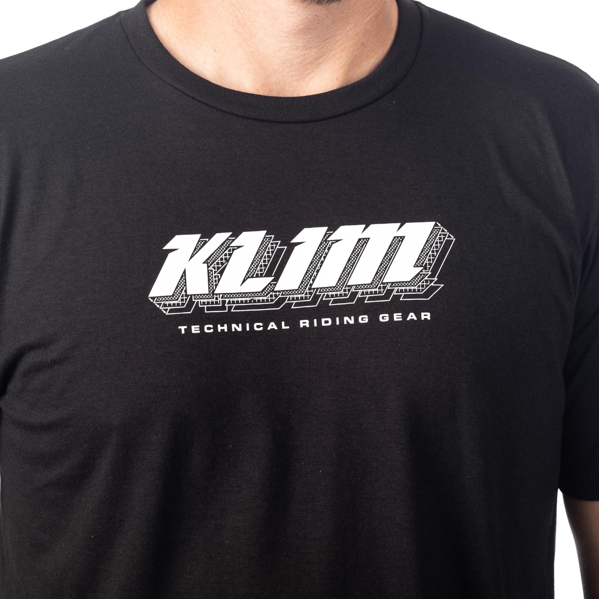 Klim Vision Tri-Blend T-shirt Sort 2XL Figur 4