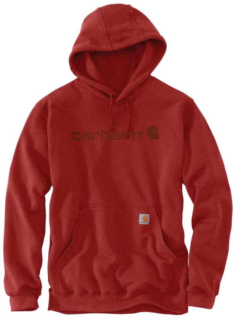 Carhartt Signature Logo Midweight Capuche Rouge M Figure 1