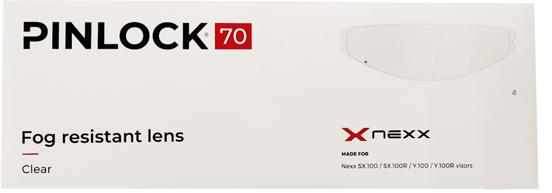 Nexx 70 Y.100 / Y.100R / SX.100R / SX.100 Pinlock-lins Figur 1