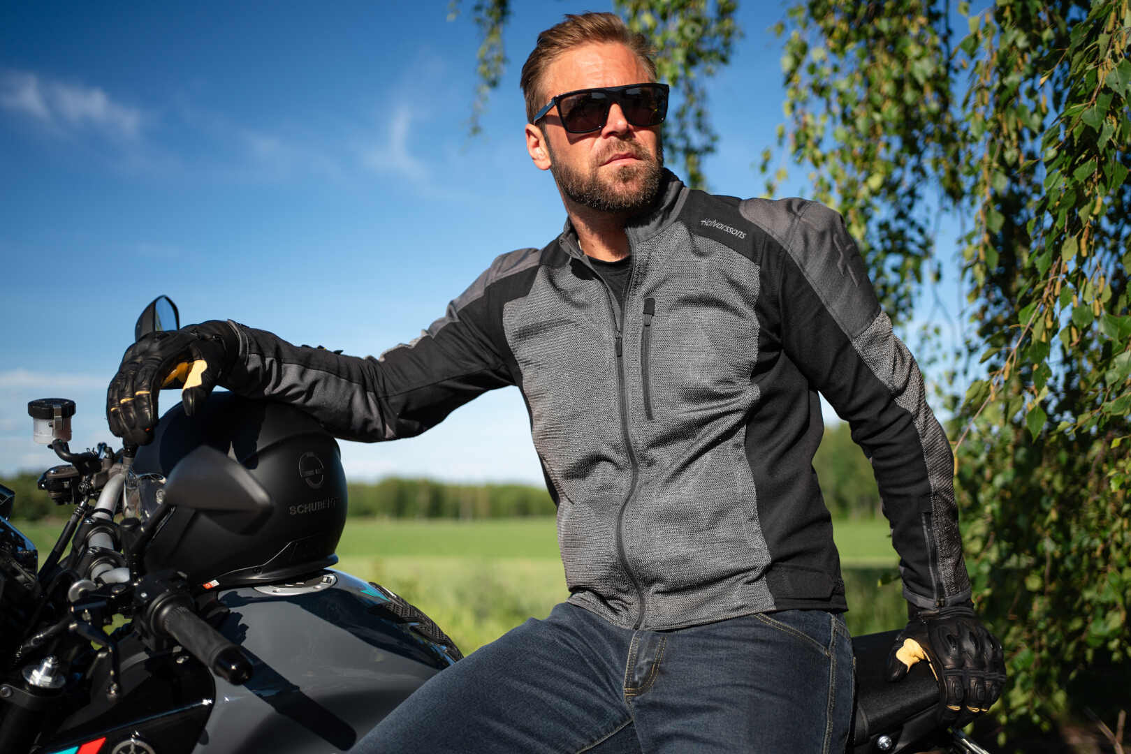 Halvarssons Arvika Motorcycle Textile Jacket grey/black 48 Figure 6