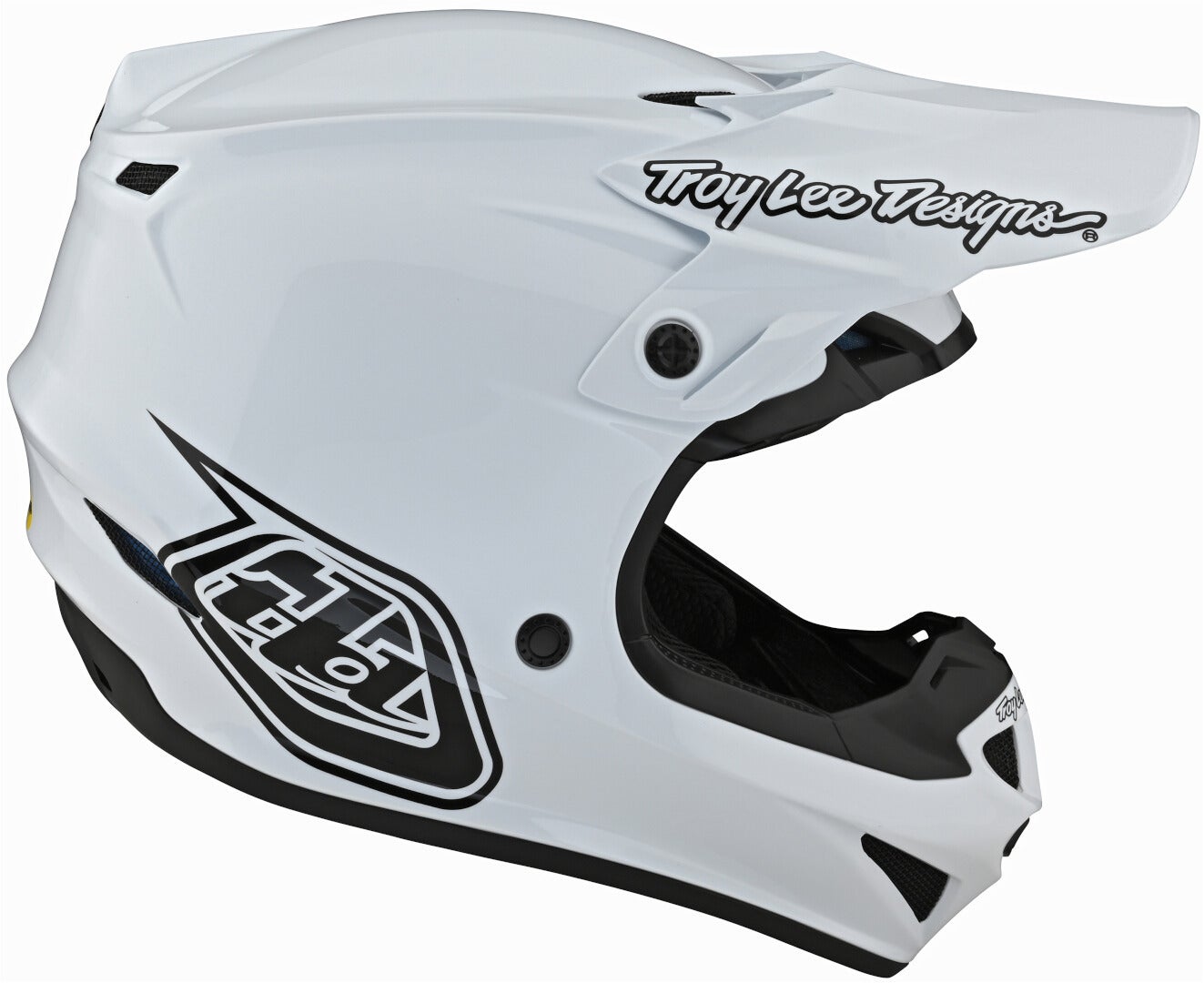 Troy Lee Designs SE4 PA Mono Motorcross Helm Wit S Figuur 4