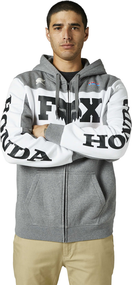FOX Honda Zip Hoodie grau XL Abbildung 3