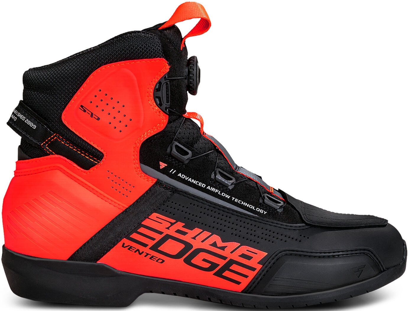 SHIMA Edge Vented Motorcykel sko sort/rød 43 Figur 2