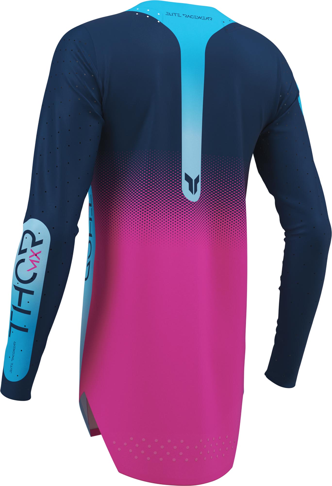 Thor Sportmode Merge Damernes Motocrosstrøje blå/pink S Figur 2