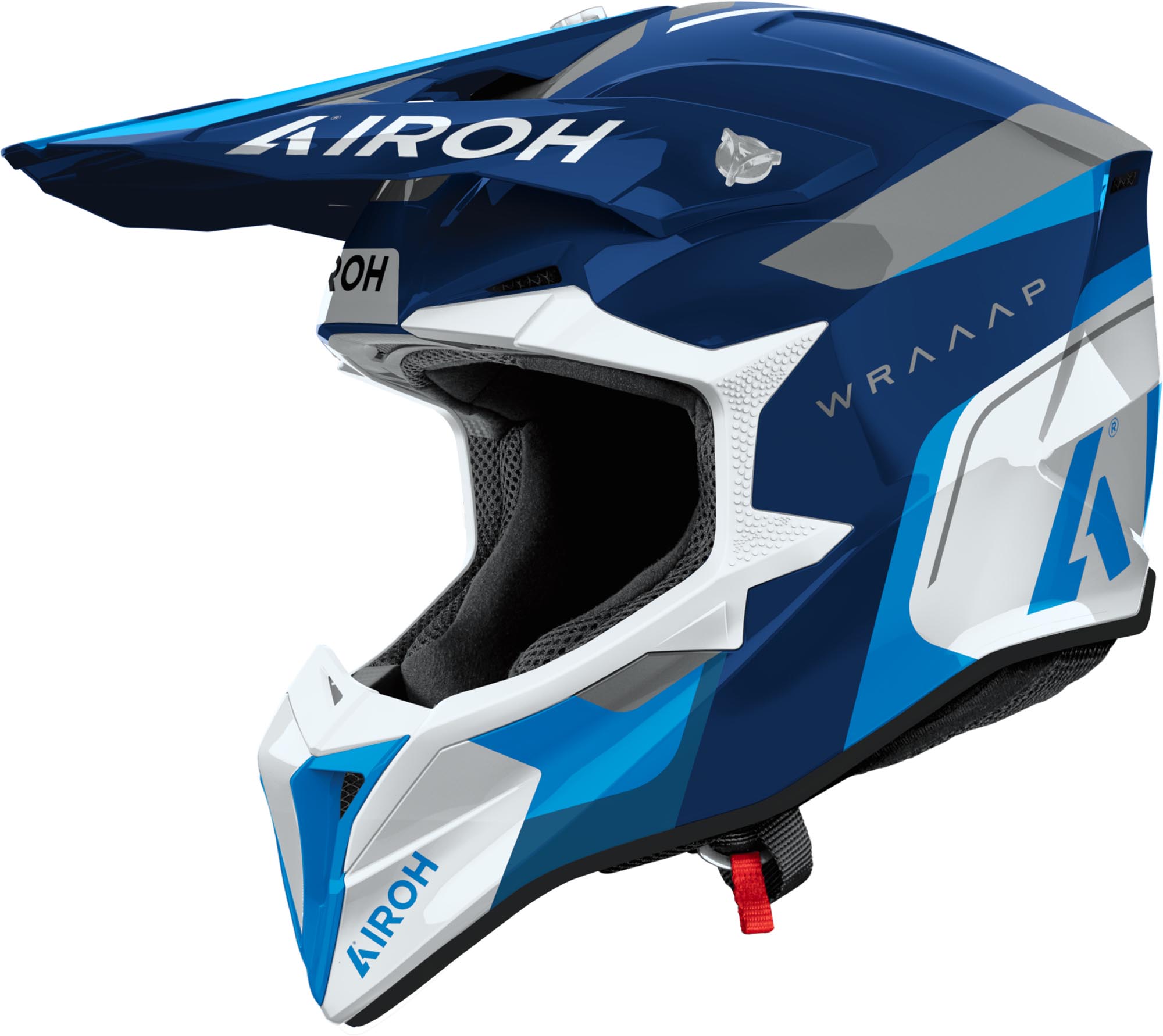 Airoh Wraaap Conquer Casque de motocross bleu/blanc/noir M (57/58) Figure 1