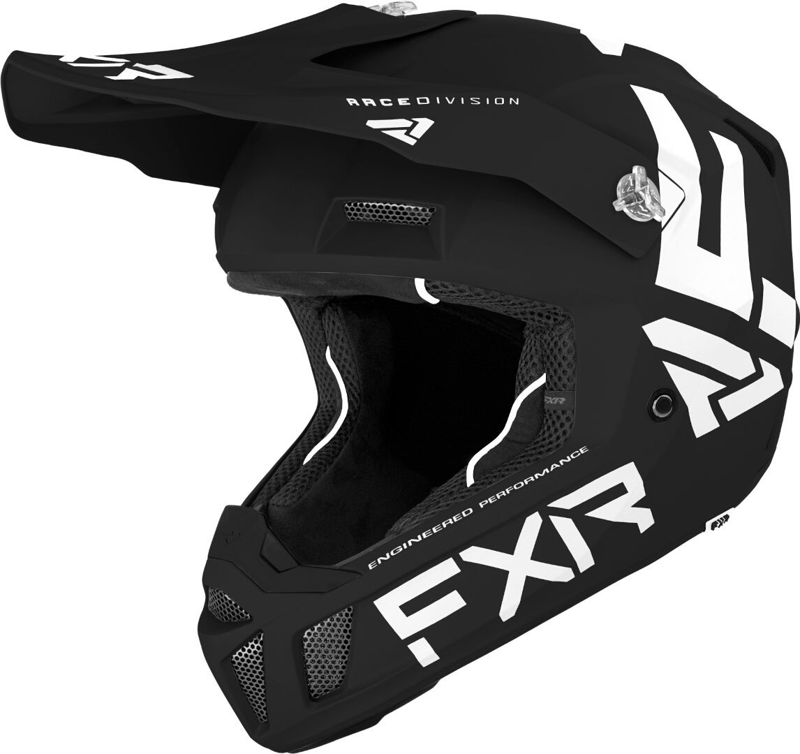FXR Clutch CX MX Gear Motocross hjelm Sort/hvid L (59/60) Figur 1