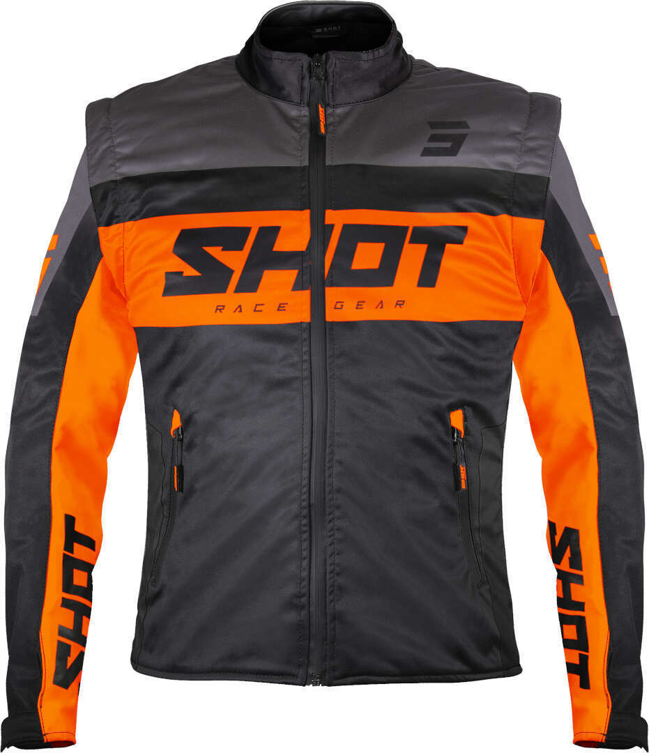 Shot Softshell Lite Motocross Jacket black/orange L Figure 1