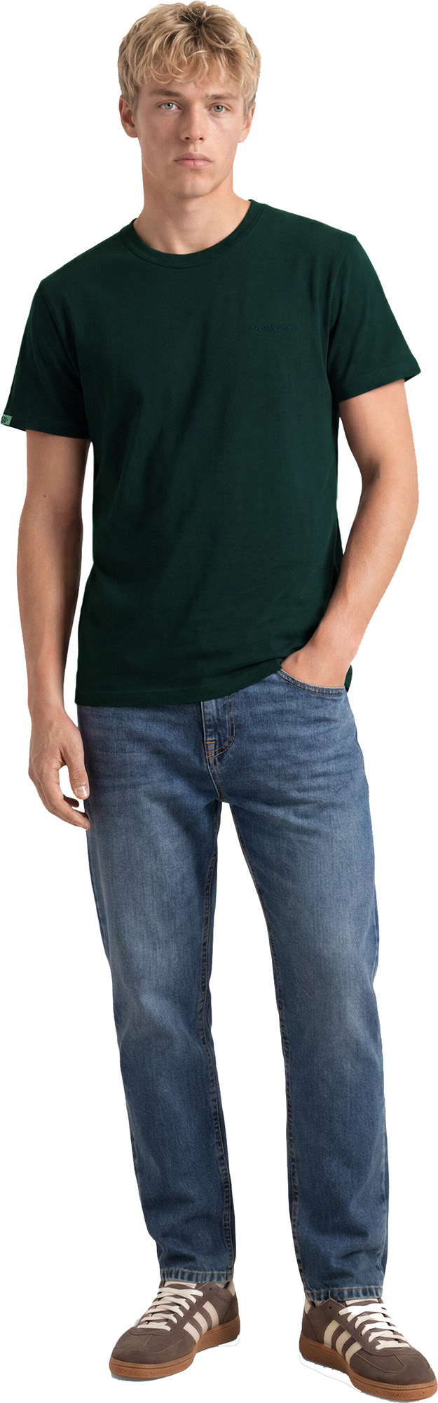 Superdry & Co Essential Company Logo T-Shirt dunkelgrün M Abbildung 2