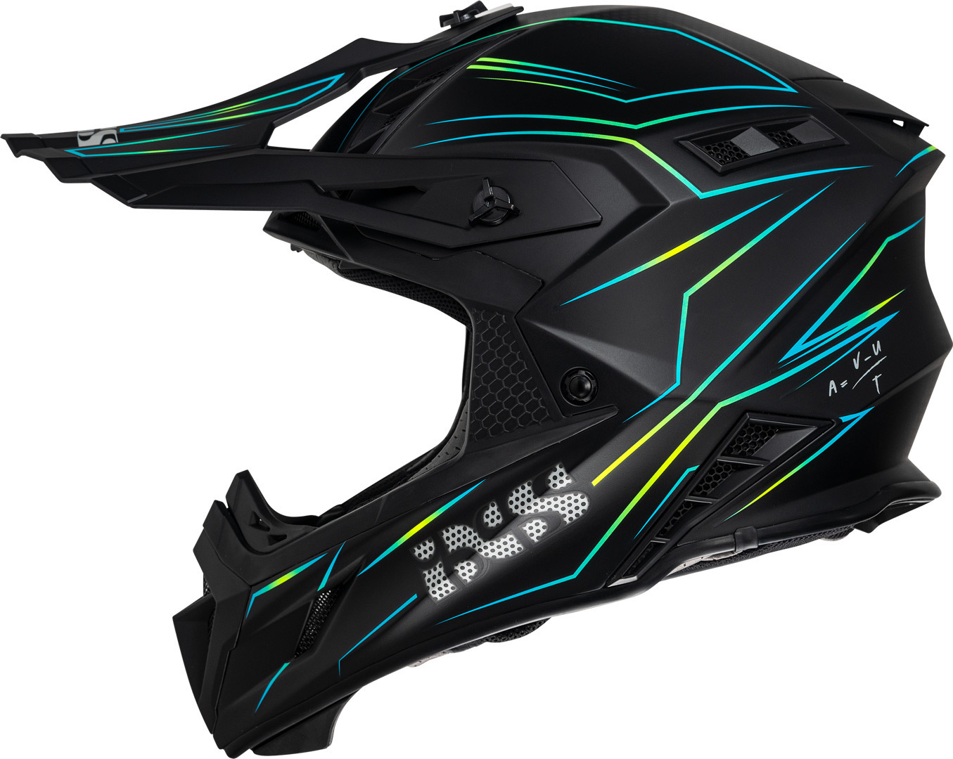 IXS iXS189FG 2.0 Motocross hjälm svart matt/gul Man (57/58) Figur 3
