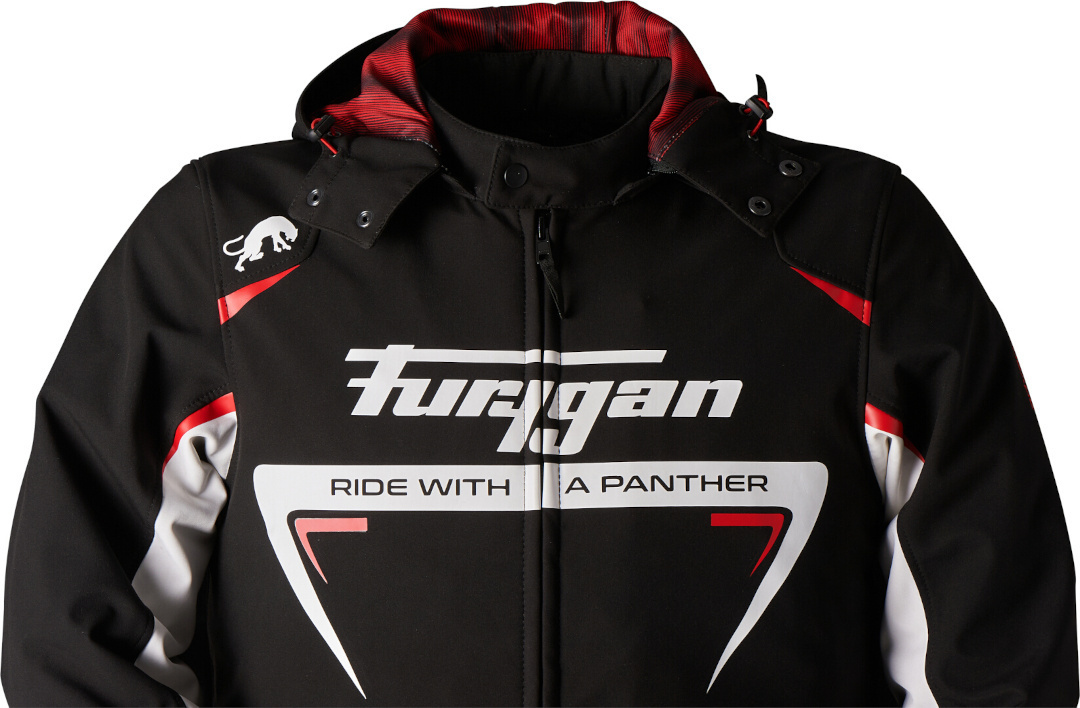 Furygan Sektor Roadster Jachetă textilă pentru motociclete Negru/Alb/Roșu M Figura 6