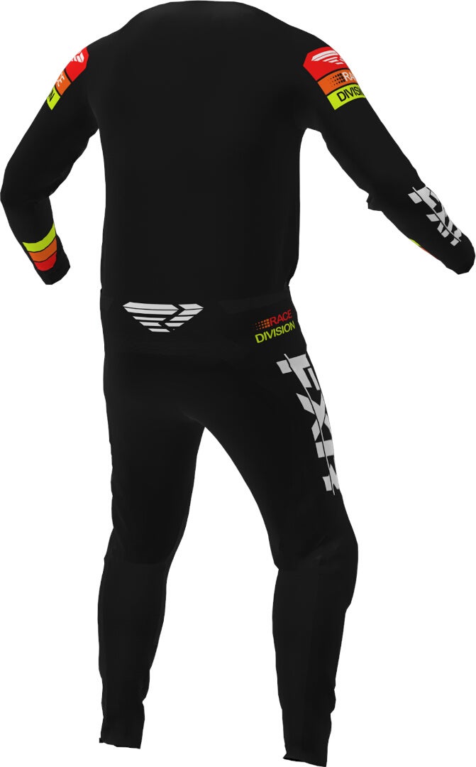 FXR Clutch 2023 Motocross bukser sort/gul/rød 38 Figur 4