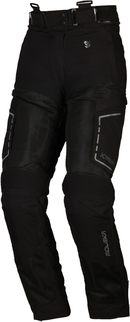 Modeka Khao Air Damer Motorcykel Tekstil Bukser Sort Short 23 Figur 1