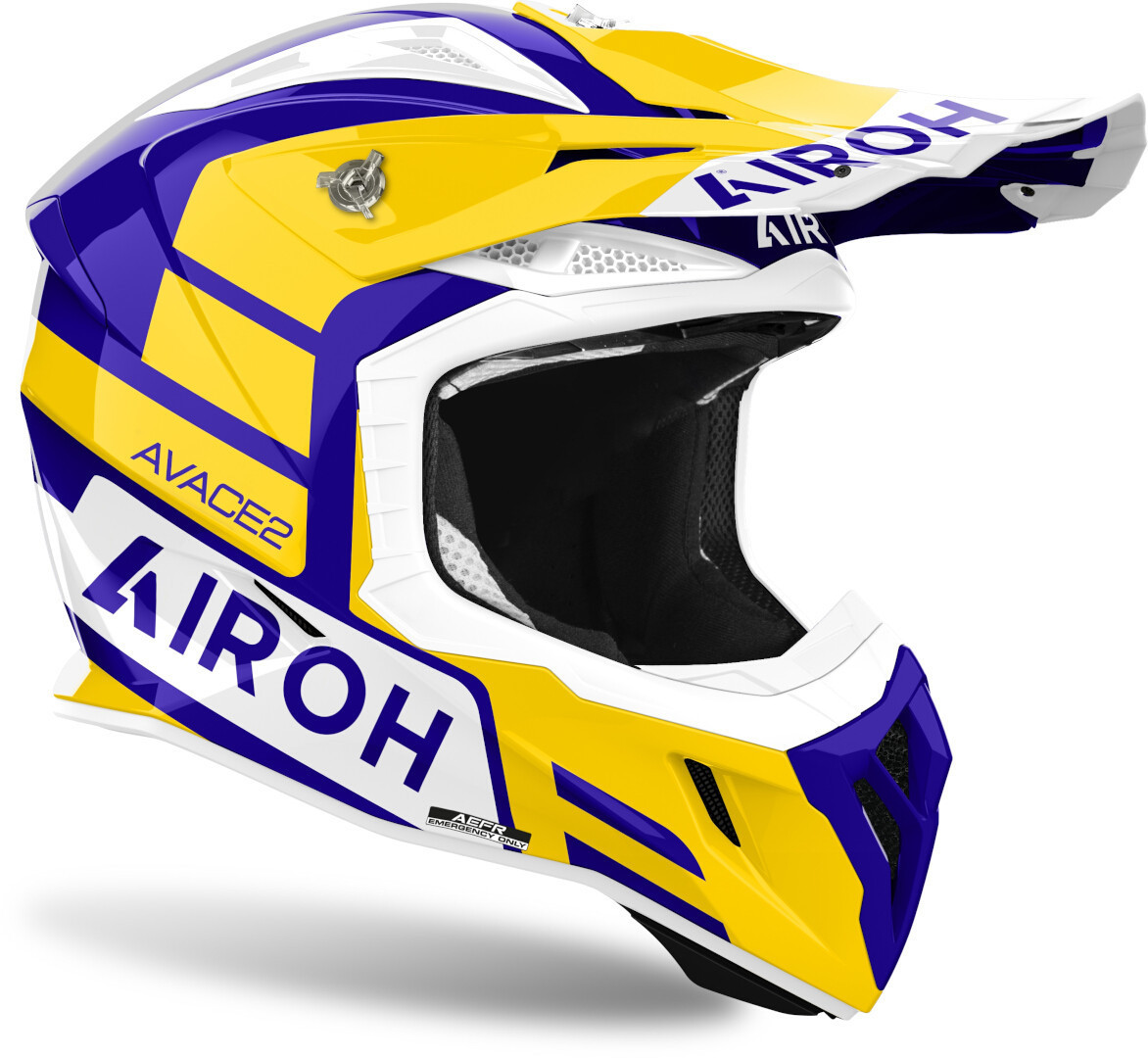 Airoh Aviator Ace 2 Sake Casco da motocross giallo/blu/bianco S (55/56) Figura 2
