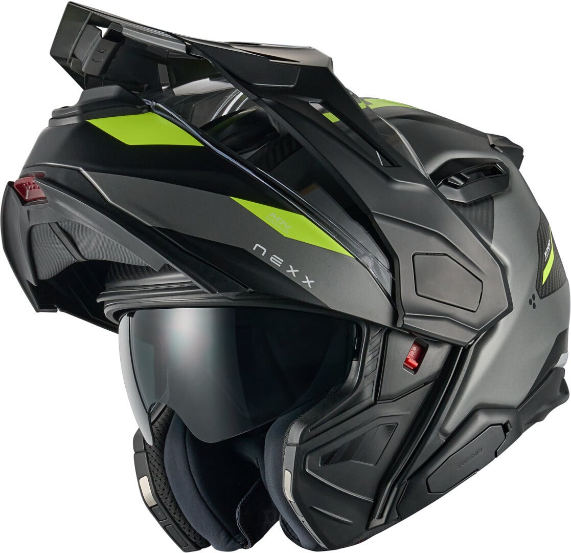 Nexx X.Lifecountry Terra Carbon Hjelm grå mat/neongul XXL (63/64) Figur 5