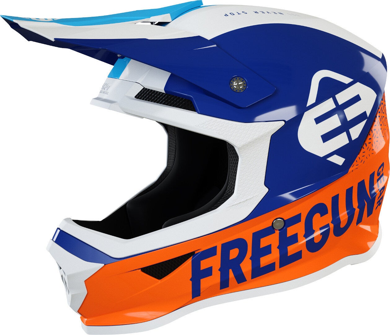 Freegun XP4 Attack Motocross Helm blau/orange XL (61/62) Abbildung 1
