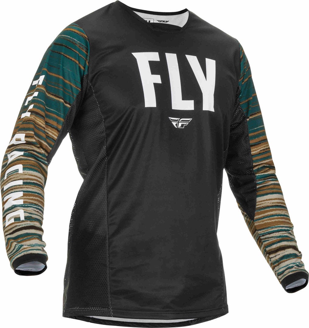 Fly Racing Kinetic Wave Motocross Jersey Sort XXL Figur 1