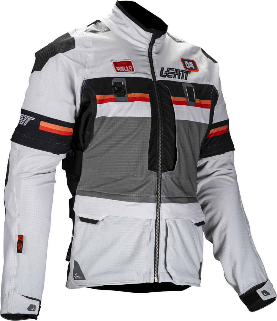 Leatt ADV Rally 5.5 Blouson textile de moto Gris clair/gris foncé/noir L Figure 1