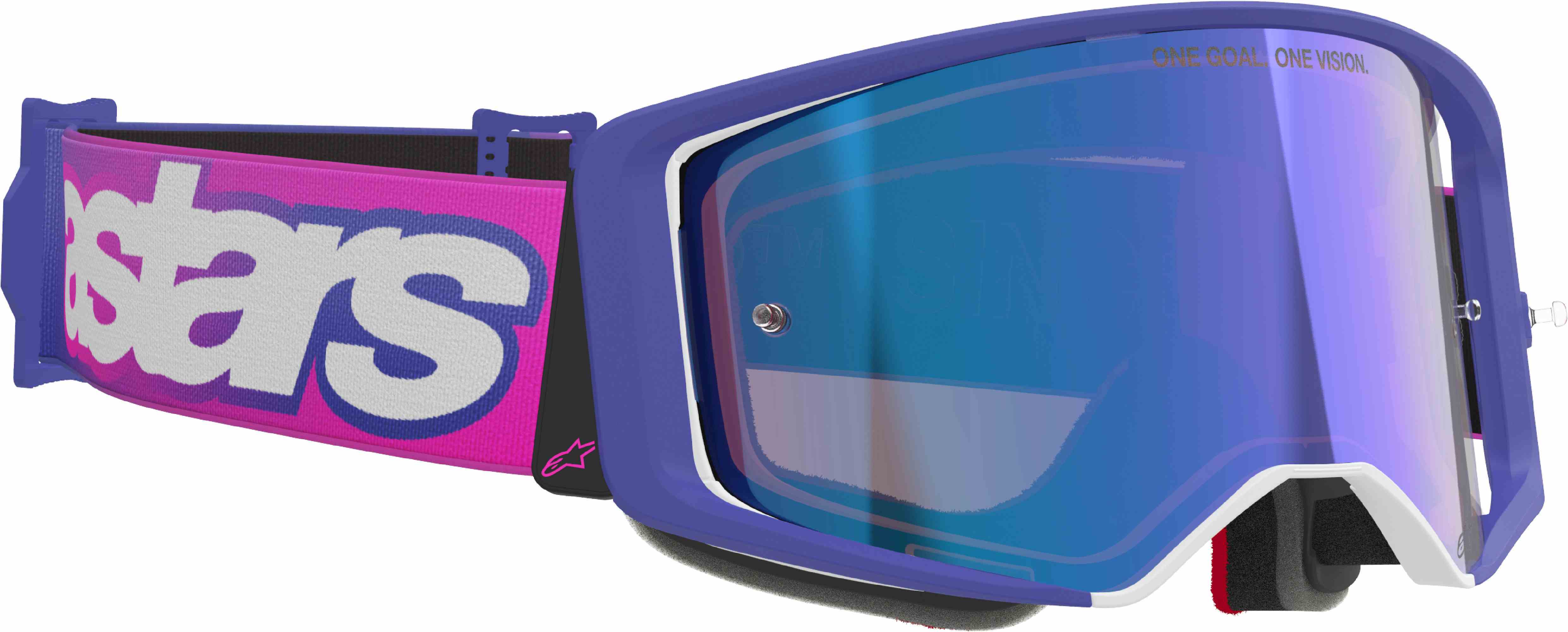 Alpinestars Supertech Vision Vista Ochelari de motocross mov/roz Figura 2