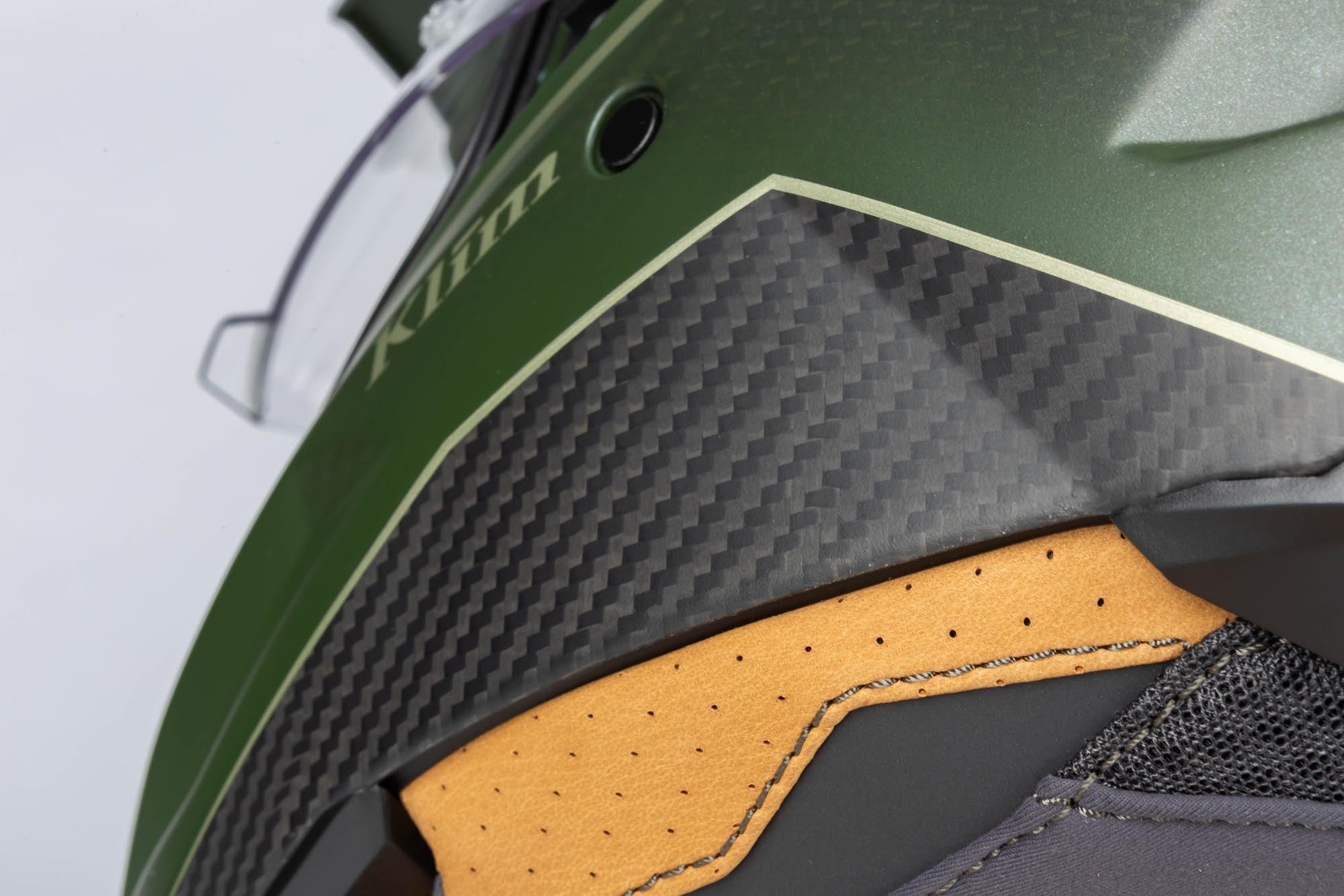 Klim X1 Alpha Graphic Carbon Casco Enduro Matt verde militare S (55/56) Figura 13