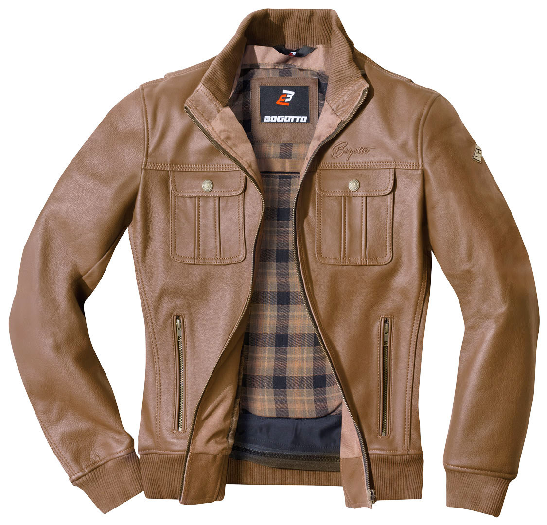 Bogotto Brooklyn Motorcycle Leather Jacket brown 58 Figure 4