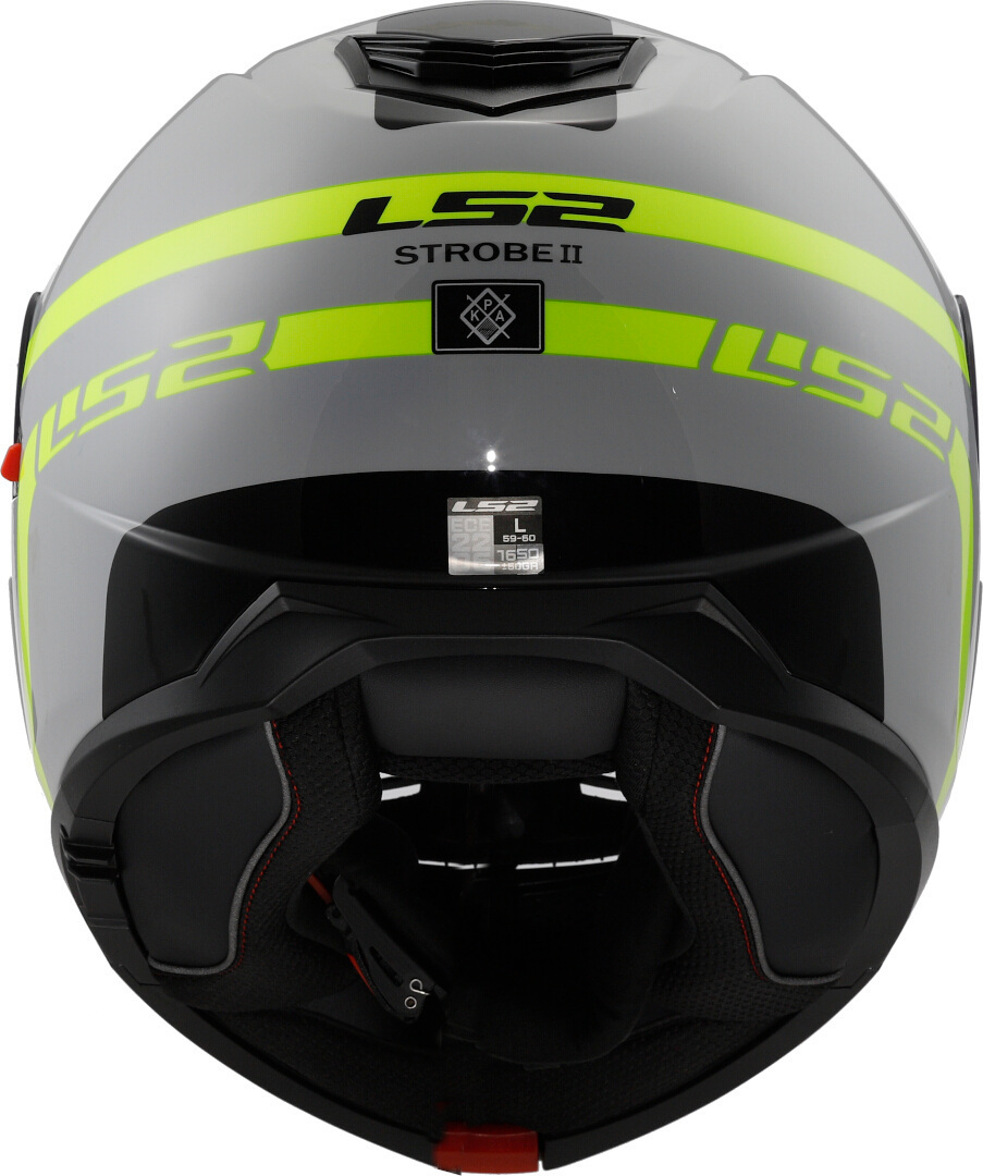 LS2 FF908 Strobe II Autox 頭盔 灰/霓虹黄 男（57/58岁） 图7