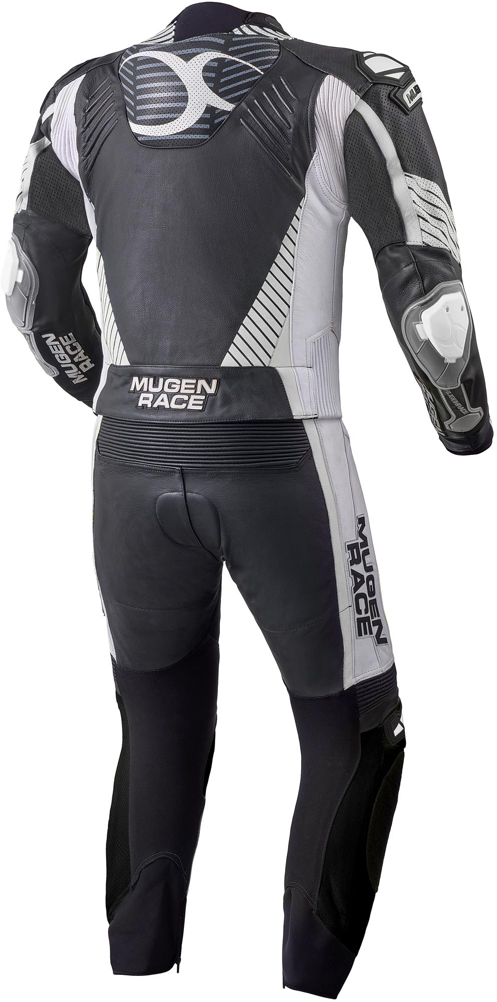 MUGENRACER Impegnato perforated Two Piece Motorcycle Leather Suit black/white 58 Figure 2