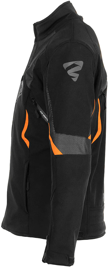 GMS Arrow Motorrad Softshell Jacke schwarz/orange L Abbildung 5