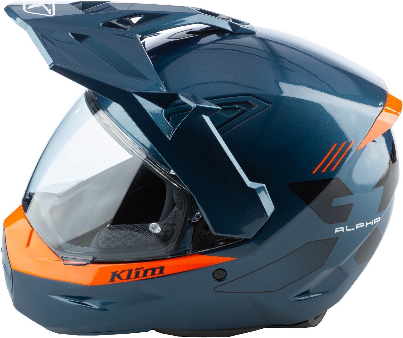 Side view of Klim X1 Alpha Carbon Enduro Helm