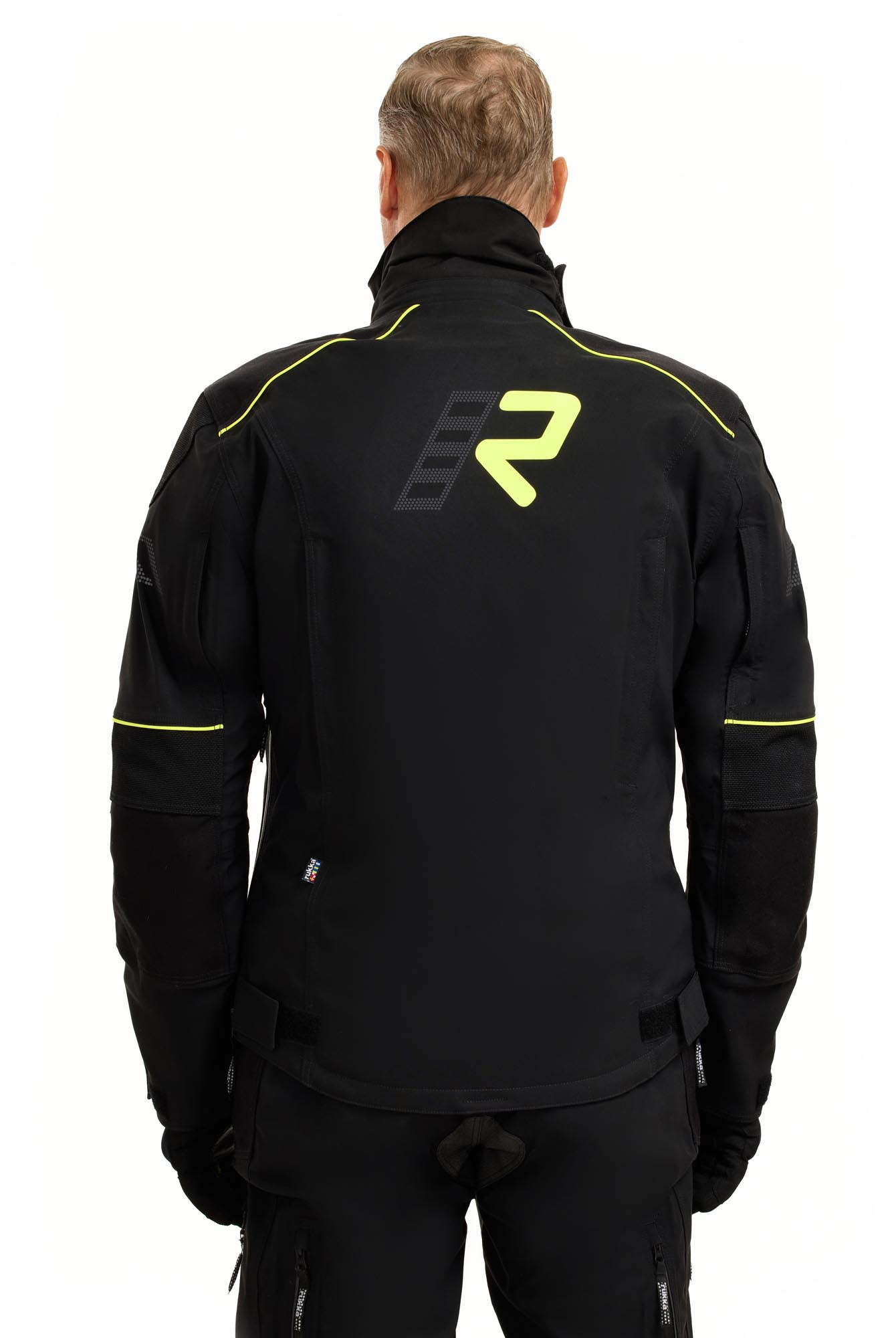 Rukka Flexo-R Veste textile moto imperméable noir/jaune 48 Figure 11
