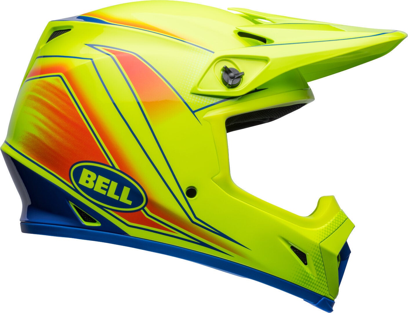 Bell MX-9 Mips Zone Motocross Helmet yellow/blue/red XXL (63/64) Figure 4