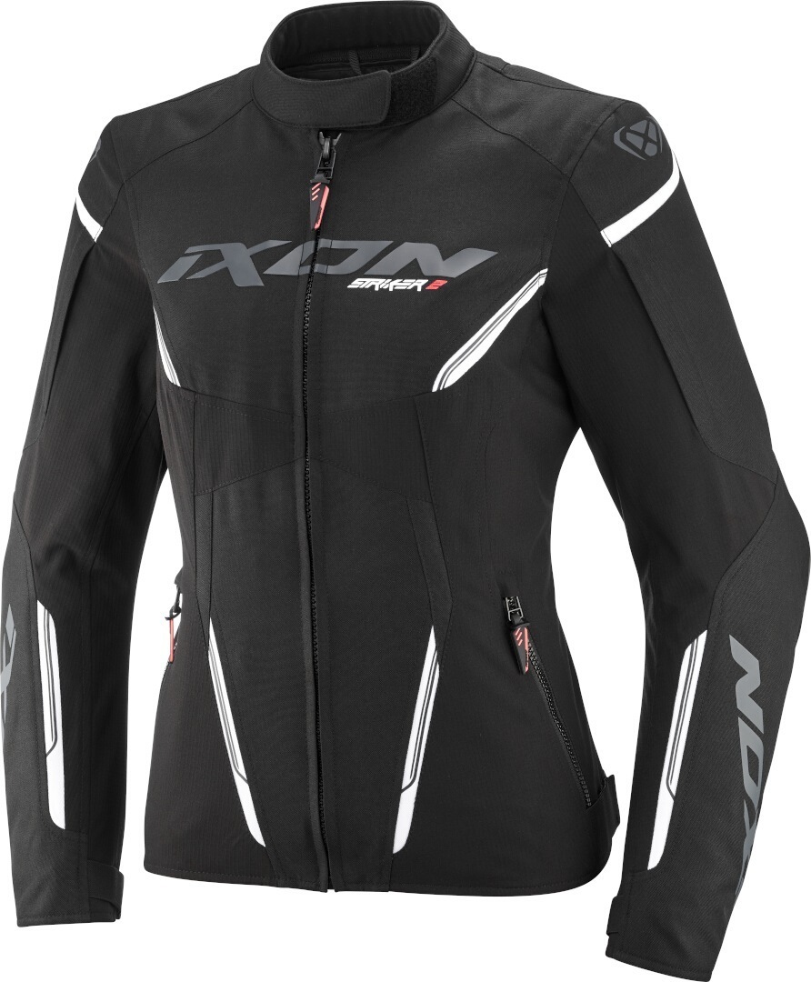 Ixon Striker 2 Jachetă textilă impermeabilă pentru motociclete alb/negru XS Figura 1