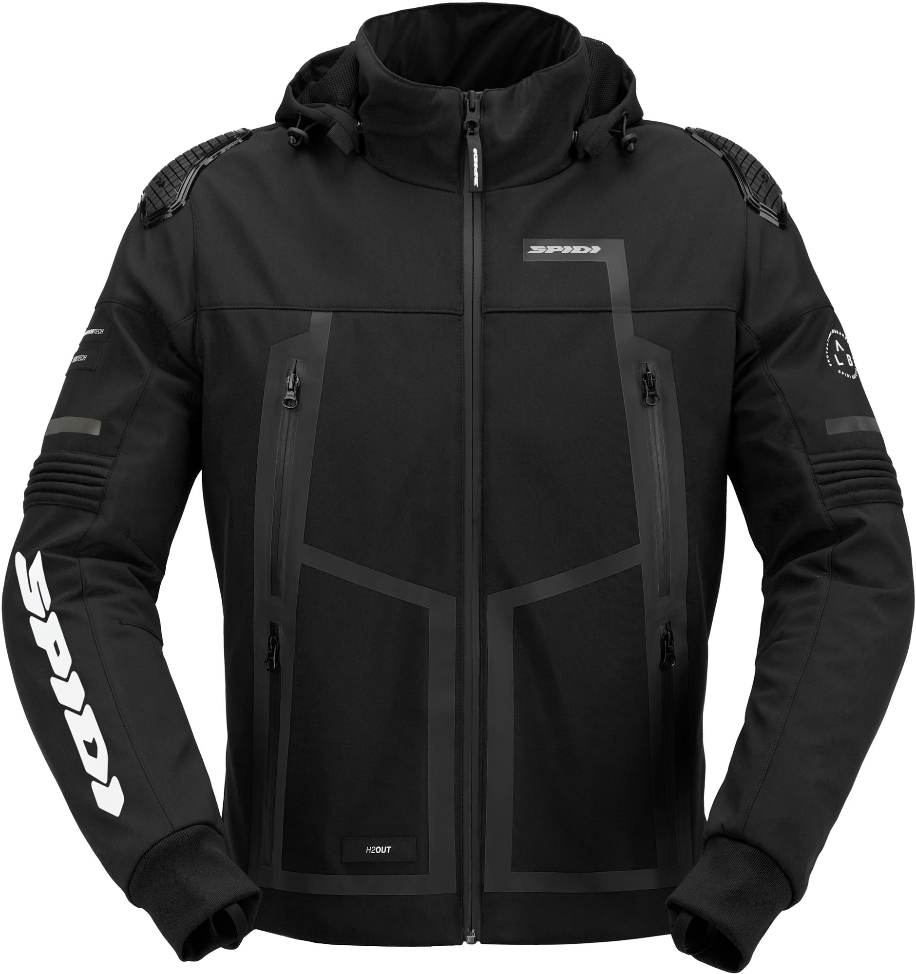 Spidi Warrior H2OUT Cappuccio impermeabile per motociclette nero S Figura 1