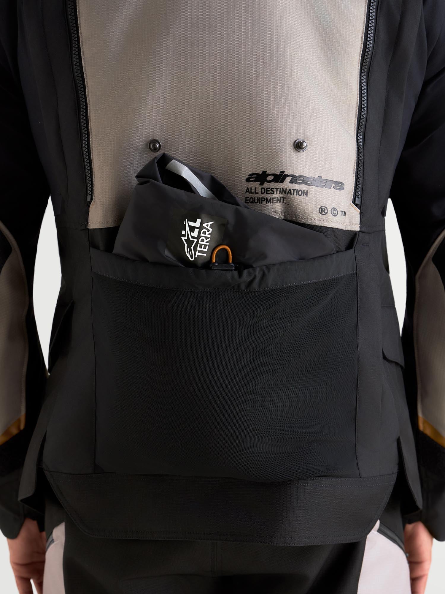 Alpinestars Harok V2 Drystar wasserdichte Motorrad Textiljacke grau/braun S Abbildung 19
