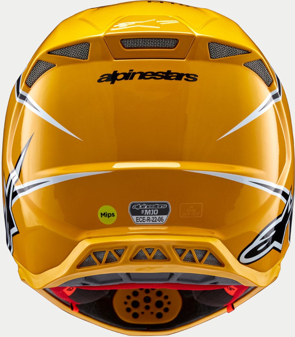Alpinestars Supertech S-M10 Ampress 2024 Motocross hjelm sort/gul M (57/58) Figur 2