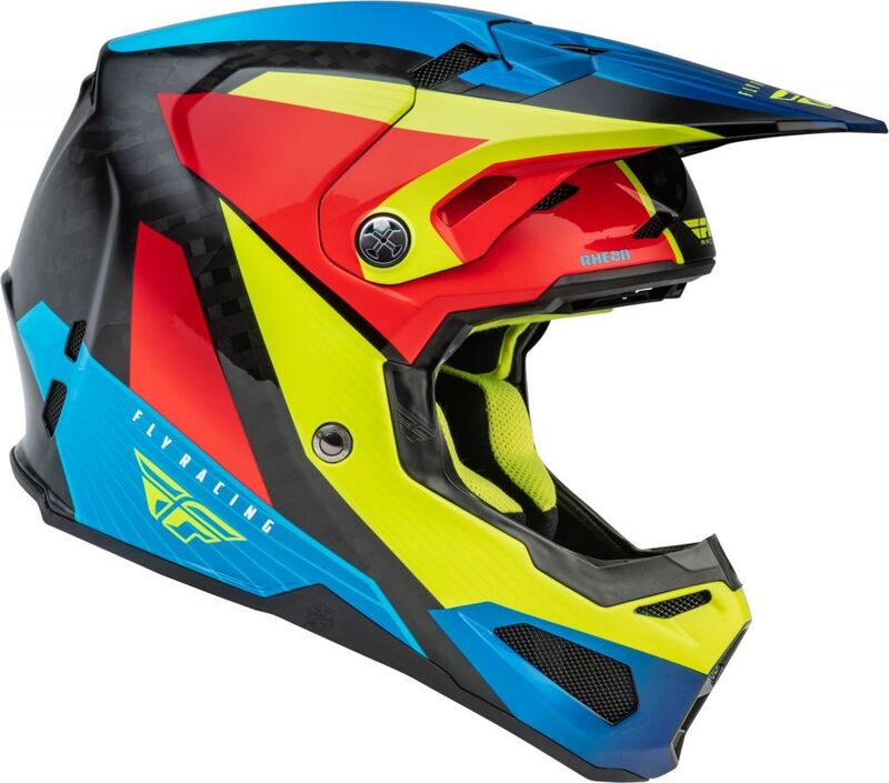 RACING Formula Carbon Prime Cască Hi-Vis/Blue/Red Multicolor S Figura 5