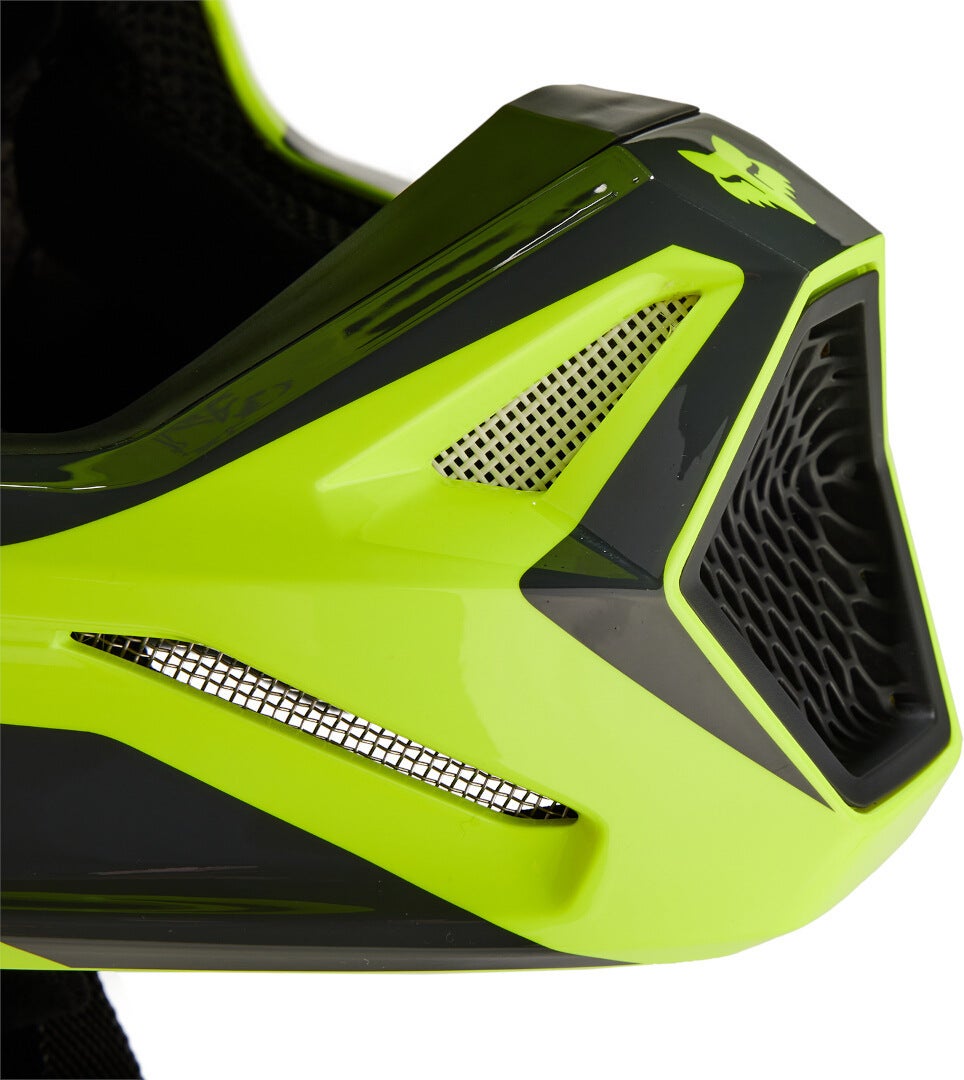 FOX V1 Flora MIPS Motocross hjelm gul/sort M (57/58) Figur 3