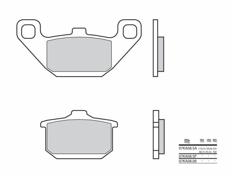 Brembo S.p.A. Vägbromsbelägg kolkeramik - 07KA0808 Figur 2