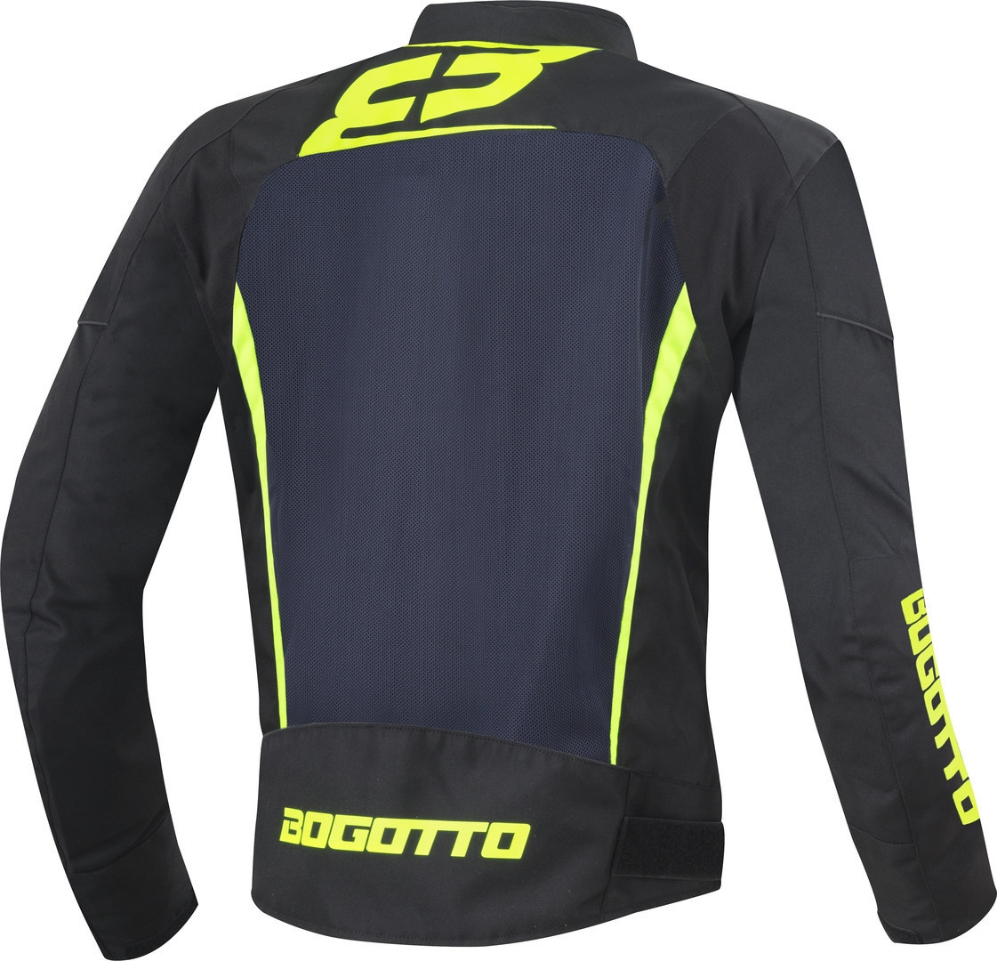 Bogotto Blaze-Air Jachetă textilă pentru motociclete negru/albastru/fluo-galben XXL Figura 2