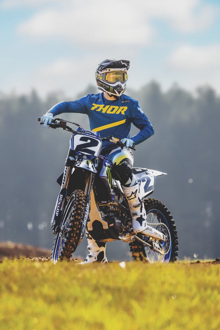 Thor Sportmode Brave Motocross bukser sort/blå/gul 40 Figur 11