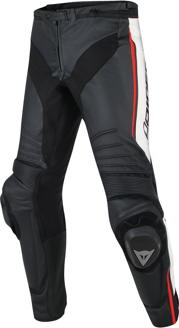 Dainese Misano Motorcycle Leather Pants black/white/red 48 Figure 1