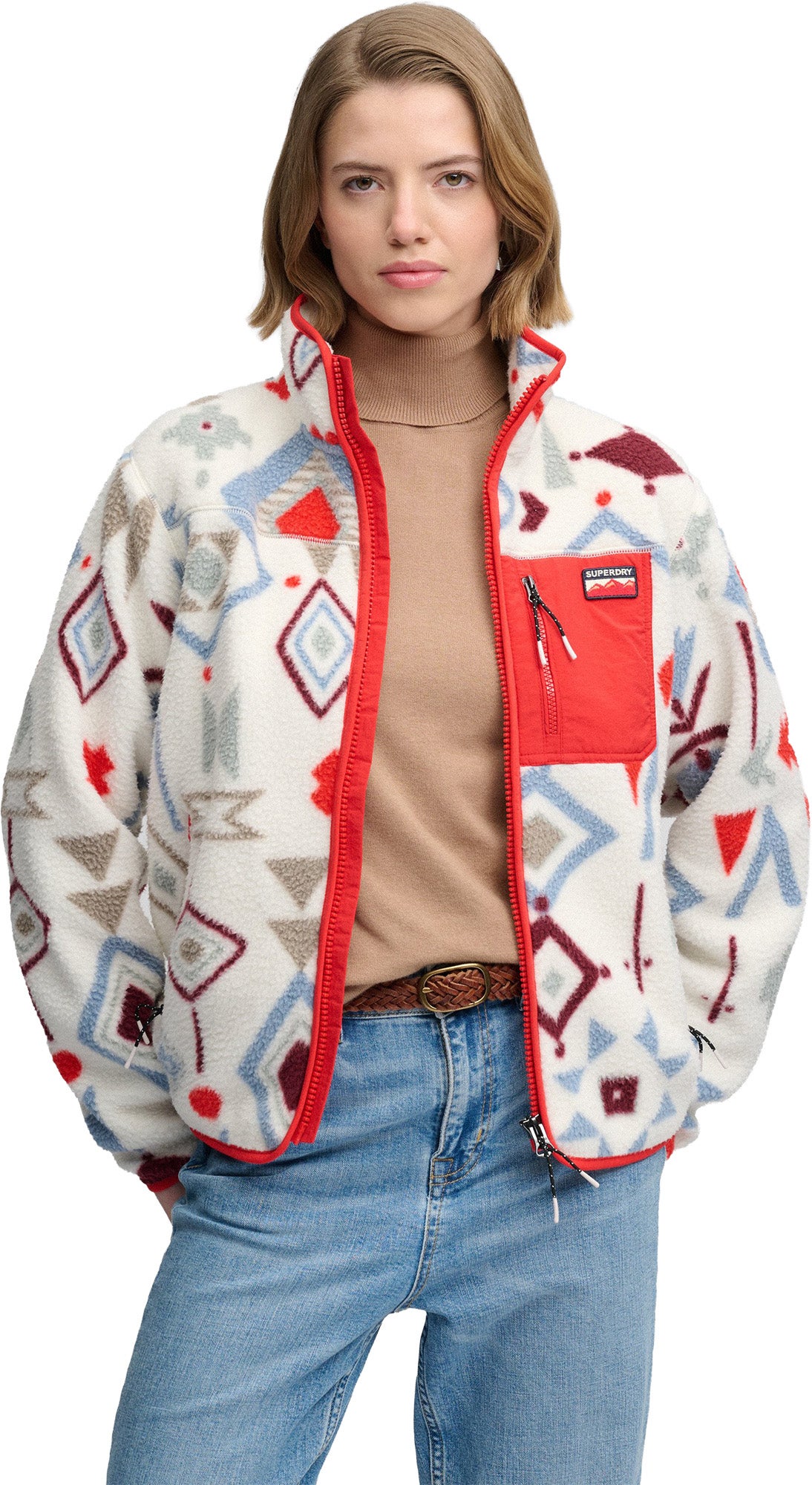 Superdry & Co Γυναικείο μπουφάν fleece εξωτερικού χώρου M Γράφημα 7