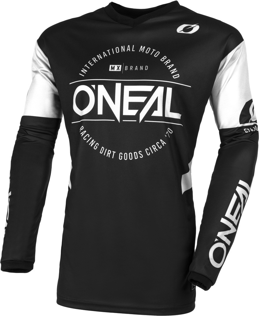 Oneal Element Brand Motocross Jersey schwarz/weiß M Abbildung 1