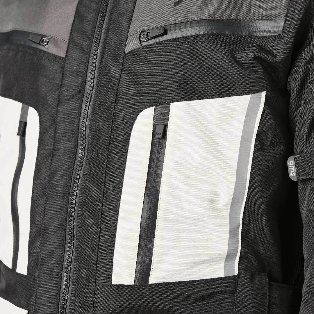 GMS Tigris waterproof Motorcycle Textile Jacket black/grey/white M Figure 4