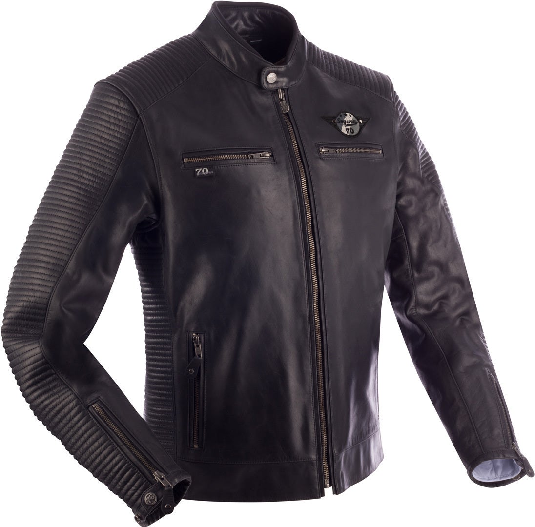 Segura Riverton Motorcycle Leather Jacket black/grey XL Figure 1
