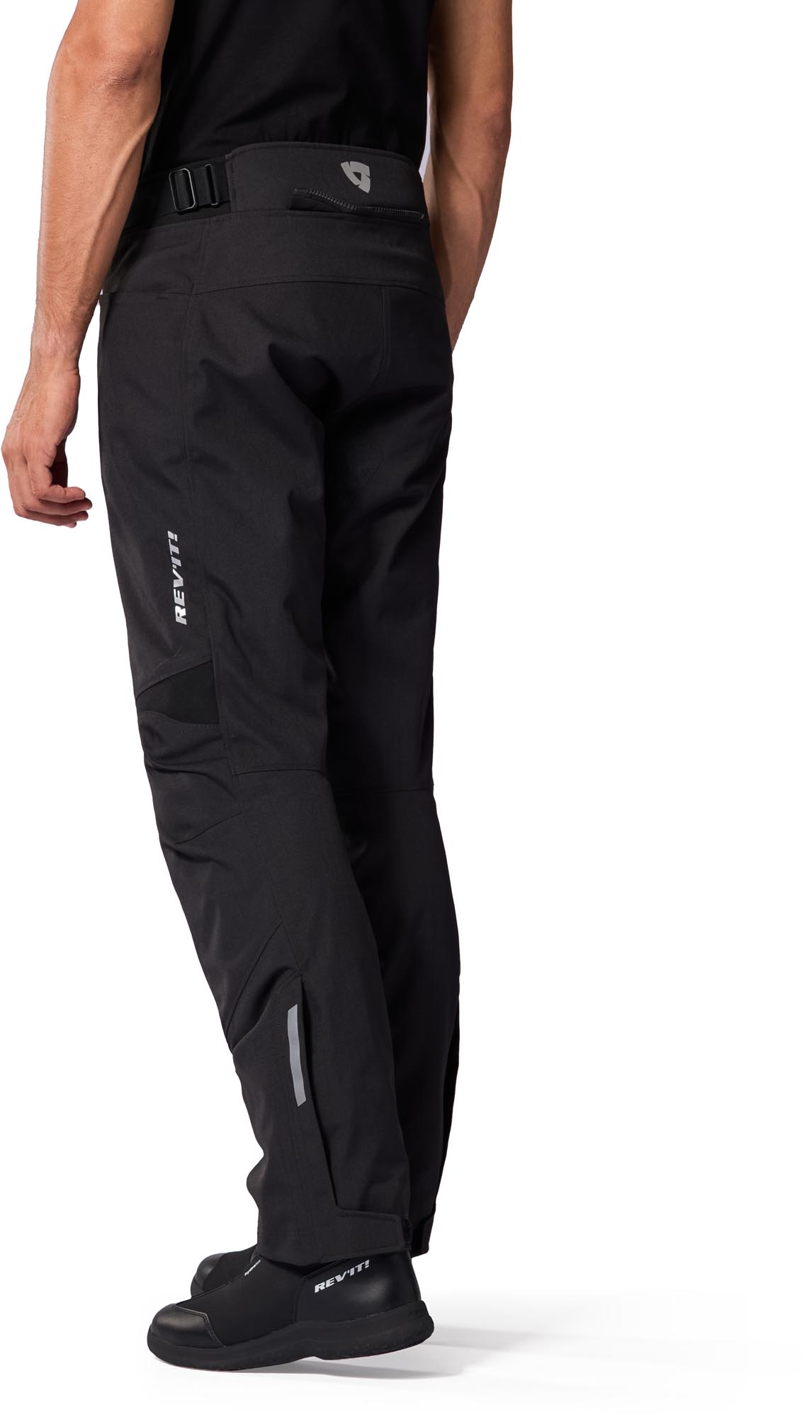 Side view of Revit Convergent H2O waterproof Motorcycle Textile Pants