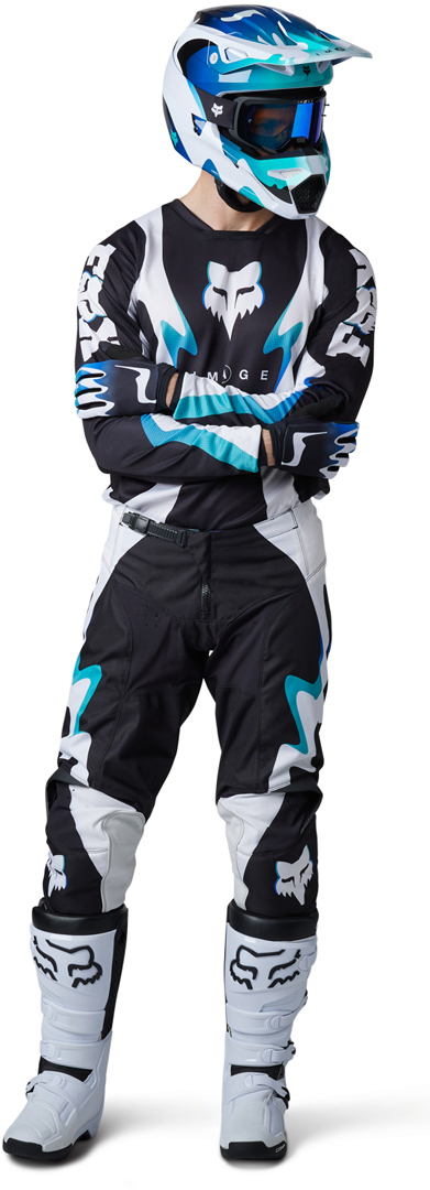 FOX 180 Kozmik Calça Motocross preto/branco 34 Figura 7