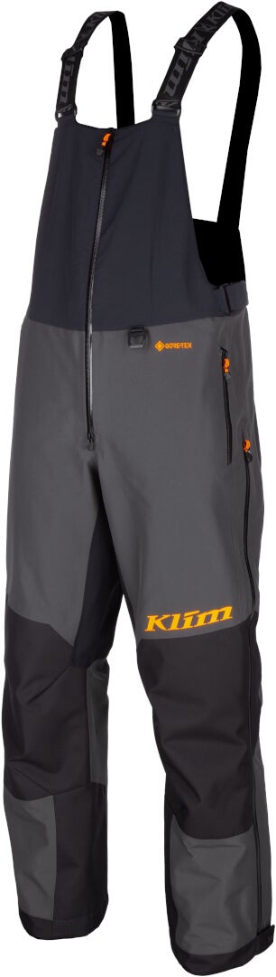 Klim Tomahawk Snowmobil Latzhose schwarz/grau/orange Kurz XXL Abbildung 1