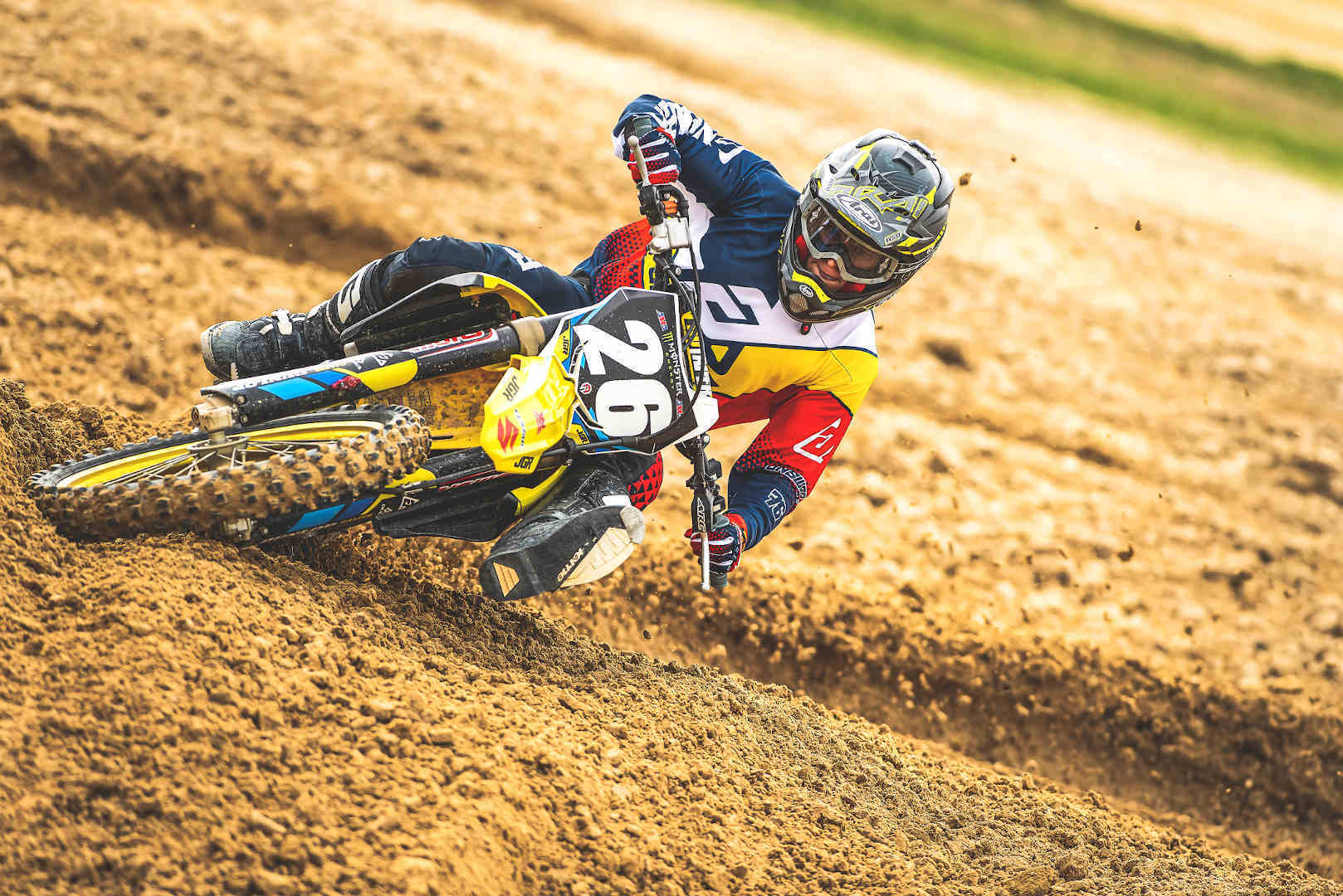 Answer Elite Korza Motocross Jersey blå/gul/rød XL Figur 3